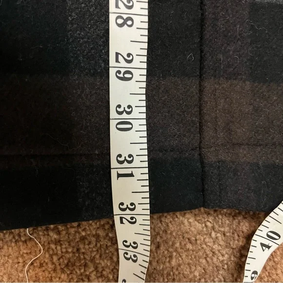 NWT Something Navy Charcoal Combo Plaid Fringe Shacket Size XL Women